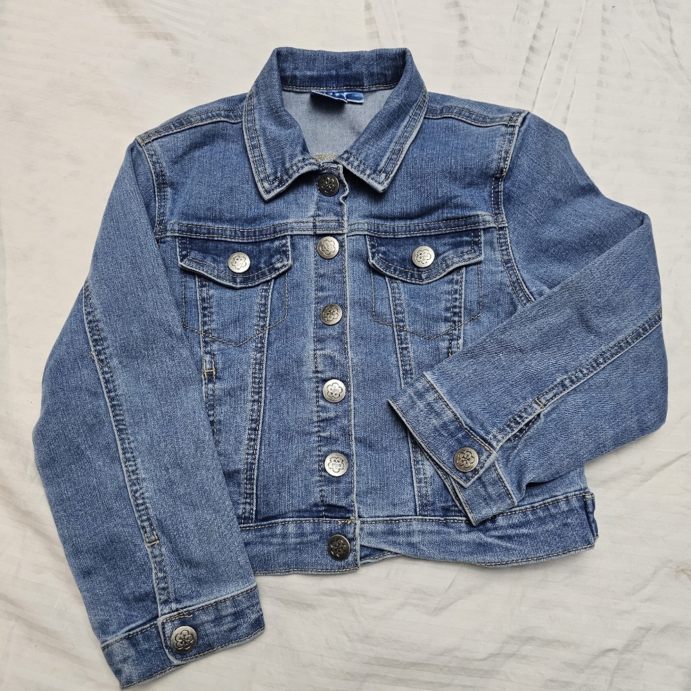 Disney Encanto Jean Jacket Back Design Rare Girls Size 6 6x
